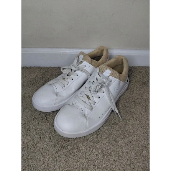 On Womens The Roger Advantage White Running Shoes Sneakers Size 10 - Picture 2 of 14